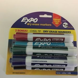 Expo Dry Erase Markers 6 Pack Multicolor